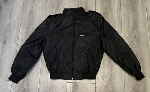 1980's Vintage Black Members Only Jacket Europe Craft Men's 42