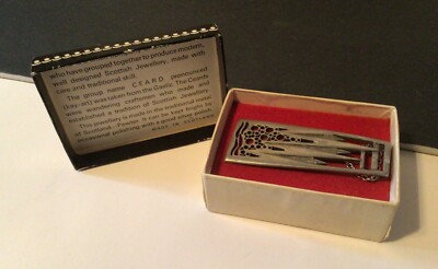 Vintage CEARD Made In Scotland Arran Pewter MOD Pendant Mountains Ocean Sea NOS 