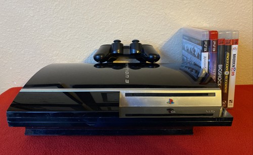 Sony PlayStation 3 Fat System PS3 CECHG01 40GB Console W Sony PlayStation 3 Fat System PS3 CECHG01 40GB Console W