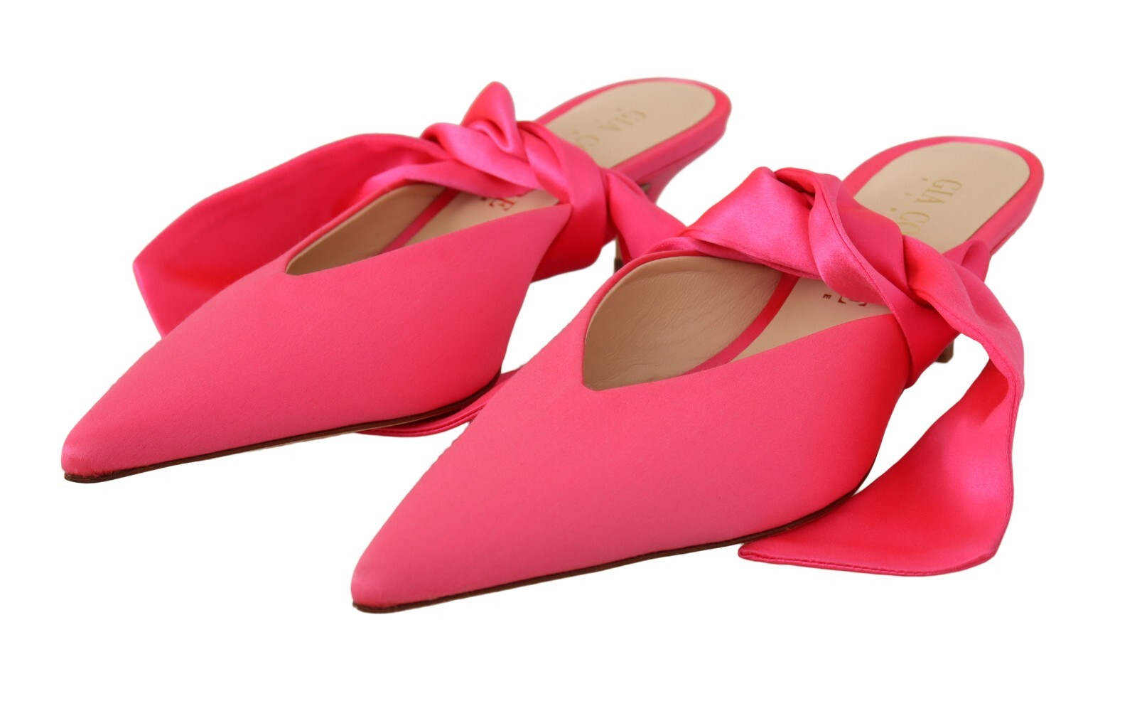 

GIA COUTURE Shoes Розовые кожаные туфли-лодочки на каблуке-рюмочке со шнуровкой EU36 / US5,5 Рекомендуемая розничная цена 450 долларов США, Розовый