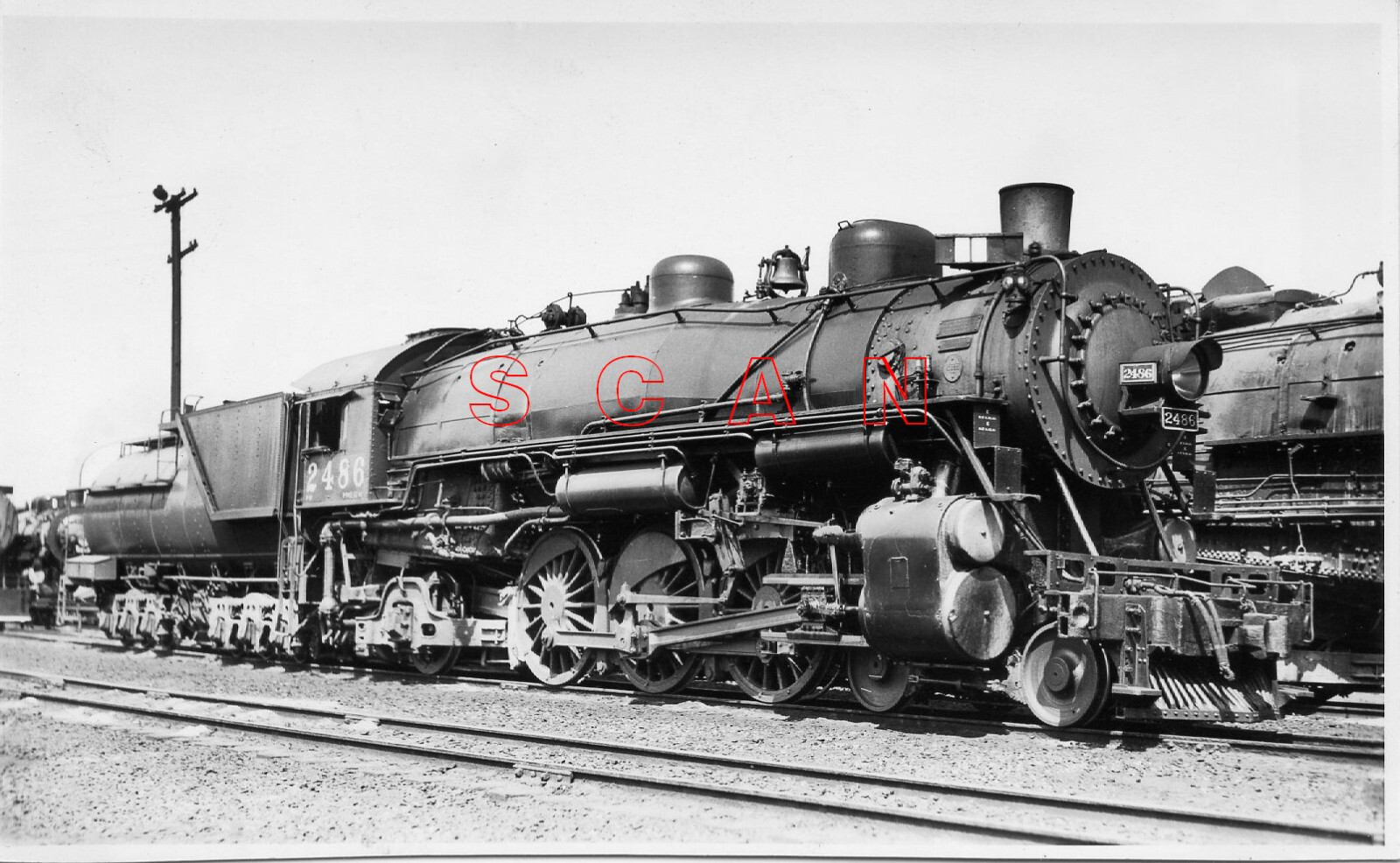 3G148 RP 1930s/40s SOUTHERN PACIFIC RAILROAD 462 LOCO #2486