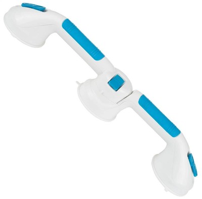 Dual Grip Suction Grab Bar in White [ID 3487032]