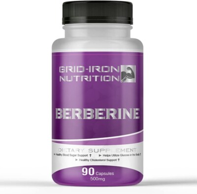 Berberine 500mg 90 Capsules (500mg per Capsule of Berberine HCL)