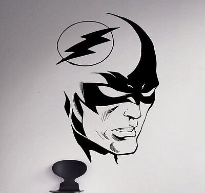 Flash Wall Decal Comics Superhero Vinyl Sticker Removable Home Art Decor 78(nse)