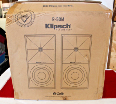 Klipsch R-51-M Bookshelf Speakers - Pair - Black