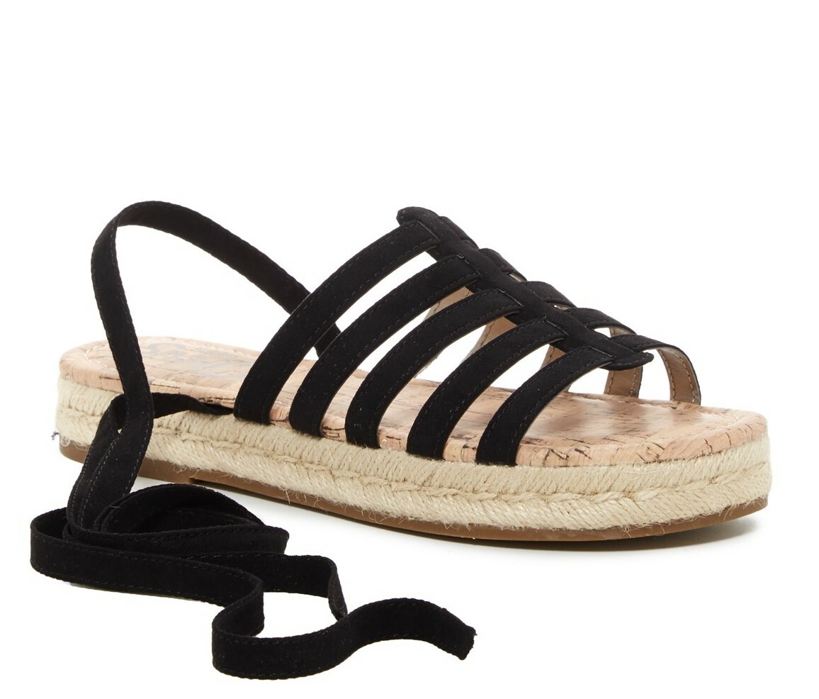 CIRCUS BY SAM EDELMAN Women's 'Ariel' Black Espadrille Sandals Sz 8.5 M - 231551