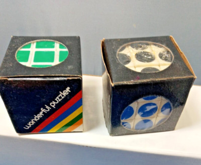 Wonderful Puzzler cube 2pc lot 1980's new in box Rubix Cube puzzle game