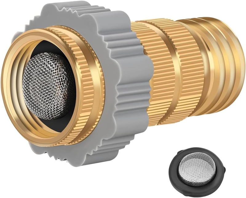 Water Pressure Regulator 40-50 PSI 3/4 Inch Thread Lead-Free Brass Inline RV