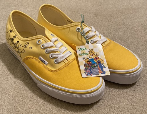 Vans Authentic Sesame Street Yellow Canvas Low Sneakers