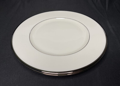 Set of 2 Montclair by Lenox Platinum Trim Salad Plates 8-3/8 