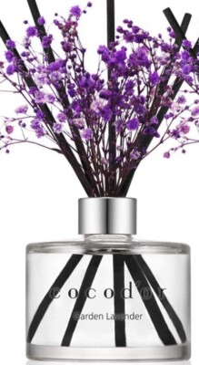 COCODOR Preserved Real Flower Reed Diffuser ~GARDEN LAVENDER~ 6.7oz|200ml