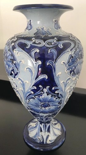Monumental William Moorcroft Macintyre Florian Ware Dianthus X-Large Vase Rare