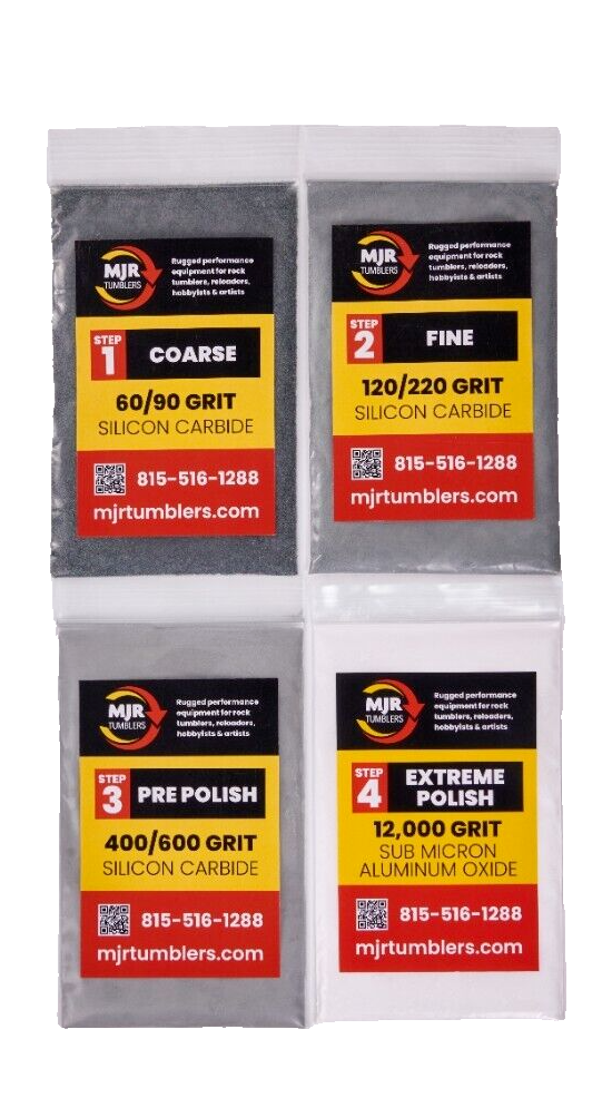 20lb Rock Tumbler Refill Media Grit Kit Stone Polishing Silicon Carbide Al Oxide