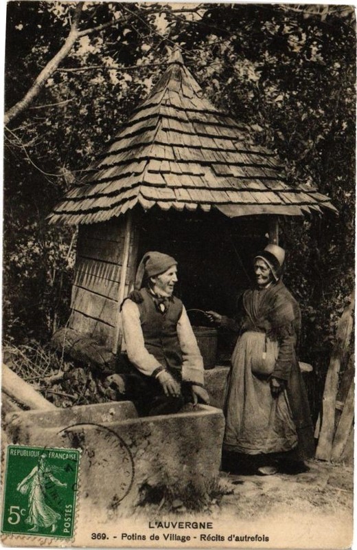 Cpa L'Auvergne - Potins De Village - Recits D'Autrefois (240429)