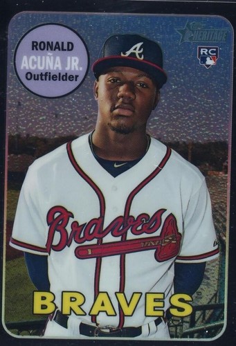 【psa10】2018 topps heritage acuna jr　ルーキー 2018 Topps Heritage Ronald Acuna Jr. PSA 9 MINT Rookie Card