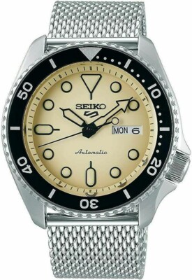 SEIKO SRPE75K1,Men Sport,Automatic,Stainless,Silver Tone,Date,100m WR,SRPE75