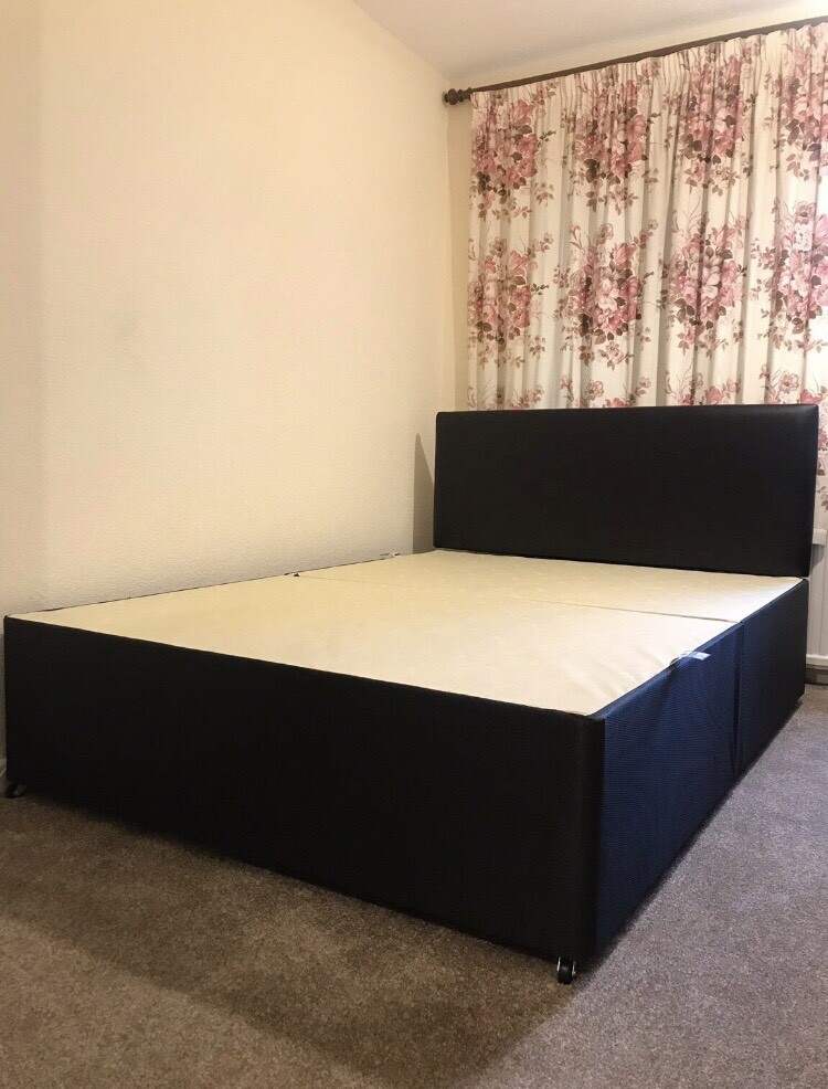 KINGSIZE DIVAN BEDBASE WITH HEADBOARD in Walsall, West Midlands Gumtree