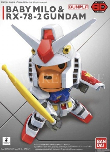 US] BANDAI BAPE A BATHING APE BABY MILO & RX-78-2 GUNDAM SD