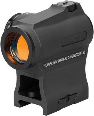 HOLOSUN Micro Red Dot Gold Circle Dot/Rotary Switch He403R-Gd,Black