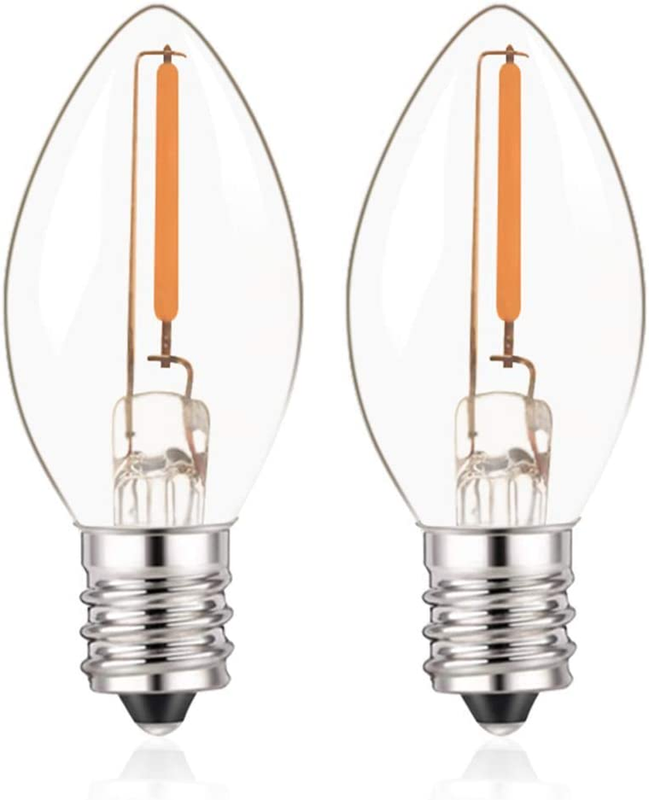 C7 LED E12 Candelabra Bulb Small Edison Candle Night Light Bulbs Salt Lamp Bulbs