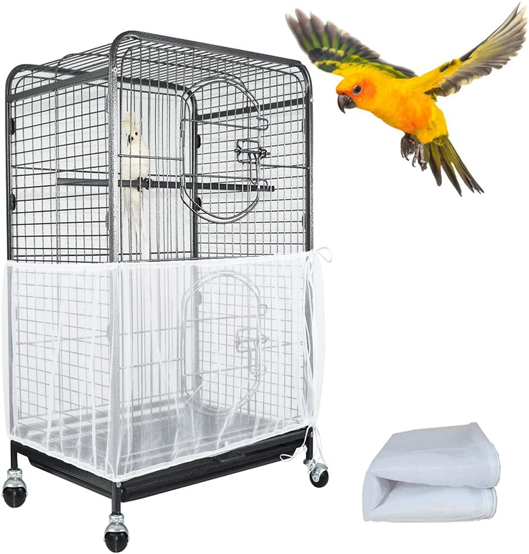 Seed Catcher Guard Universal Birdcage Cover Nylon Mesh Net