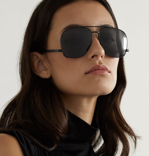 Pre-owned Saint Laurent Yves  Sl-653-leon-002 Black Black Black Sunglasses
