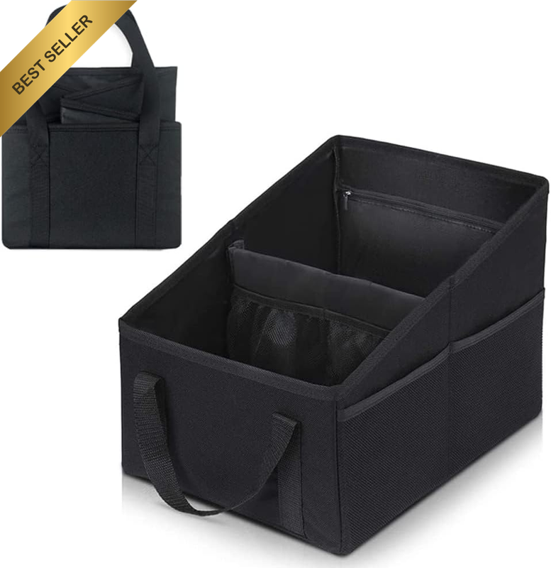 Passenger Seat Organize, Car Seat Organizer, Collapsible Small Car Seat Storage