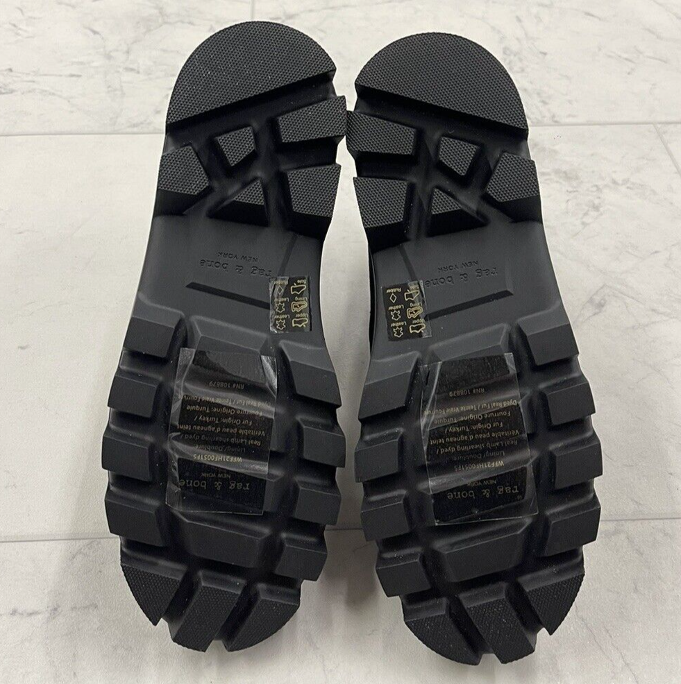 Pre-owned Rag & Bone $625  Quest Leather Suede Boots In Black Size: 39.5 (us 9.5)