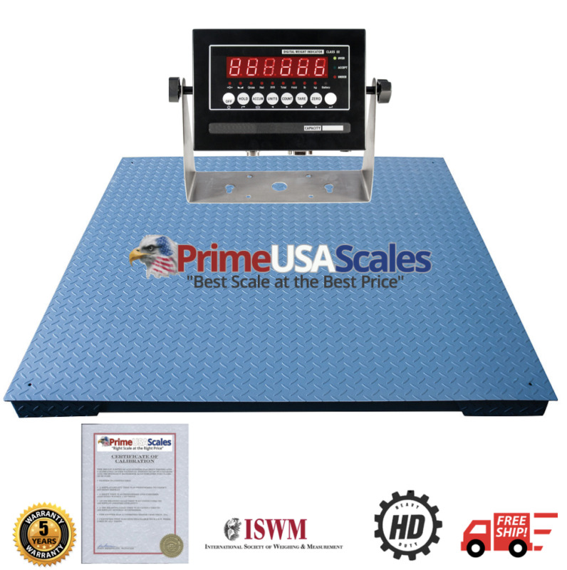 OP-916 Floor Scale 48"x48" NTEP Legal for trade 2,500 lb Indicator LED (4