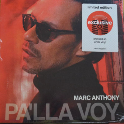Marc Anthony - Pa'lla Voy (White Vinyl LP, 2021) Limited Edition NEW Sealed