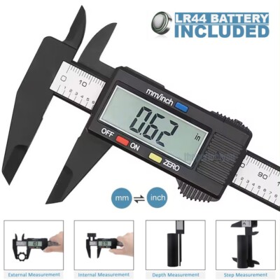 6'' 150mm Digital Caliper Micrometer LCD Gauge Vernier Electronic Measuring Tool