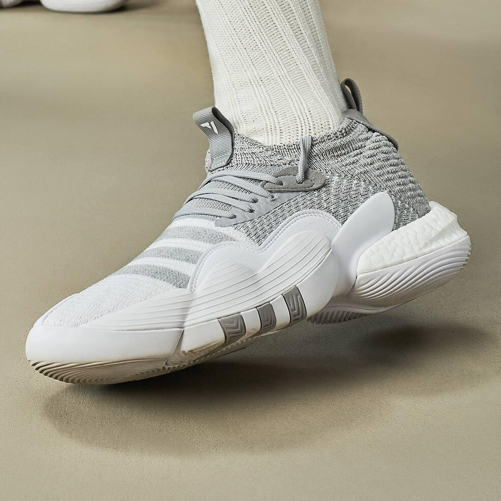 Мужские баскетбольные кроссовки НБА Adidas Trae Young 2 Moon Grey Athletic Sneaker #842