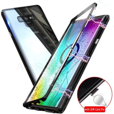 Magnetic Adsorption Full HD Tempered Glass Cover Case for Samsung Galaxy Note 9