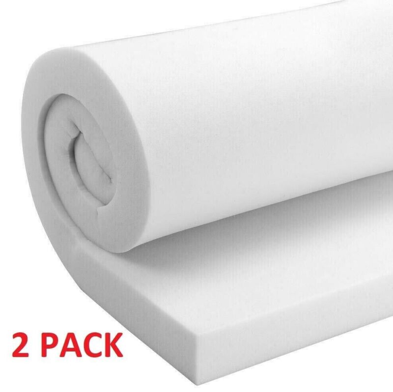 2-pack 3 In.thick Multi-purpose Foamheavy Duty Upholstery Padding Craft Sheet 