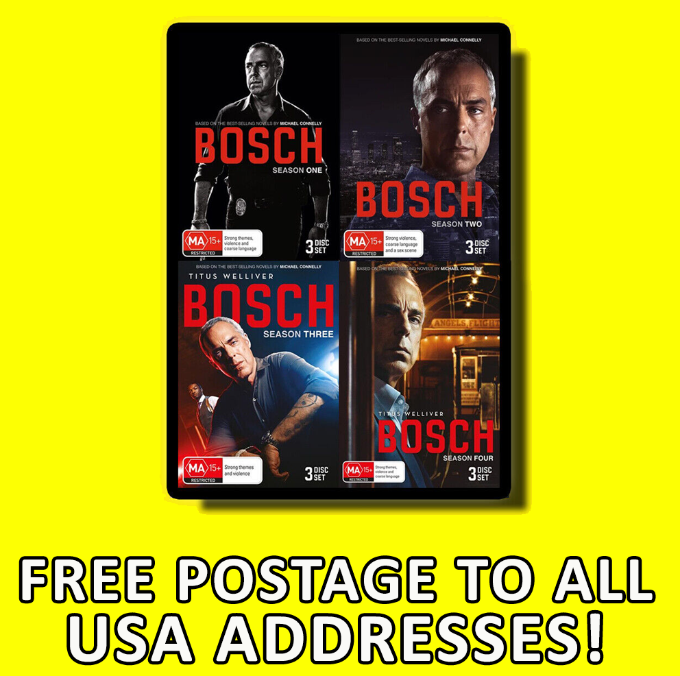 BOSCH Series Season 1-4 1 2 3 4 DVD SEALED TITUS WELLIVER