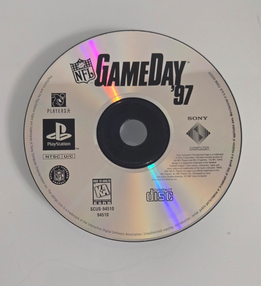 NFL GameDay '97 (Sony PlayStation 1, 1996) PS1 DISC ONLY