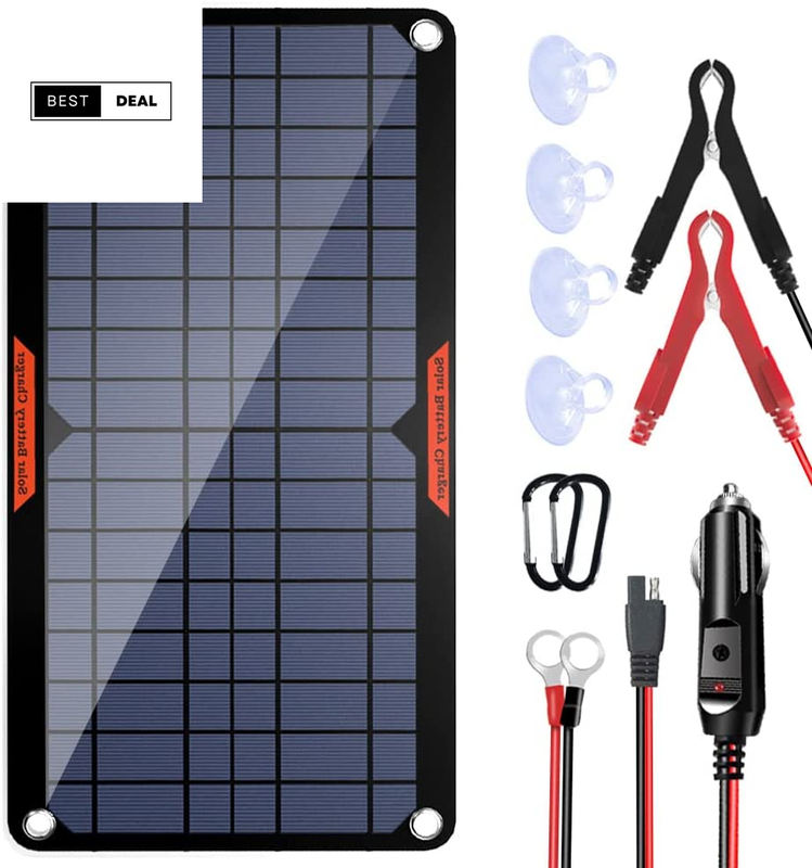 12 Volt Battery Charger Solar Powered Panel for Car Dump Trailer Boat Marine new