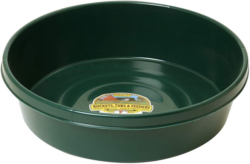 Little Giant Plastic Utility Pan (Green) Durable & Versatile Short Livestock