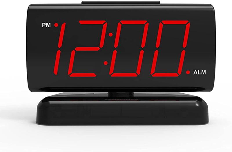 ZOOS Alarm Clock for Bedroom 5" Large LED Digital Clock for 