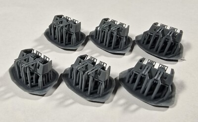 1/350 3D Printed Quad 40mm Bofors AA Guns W Shield X 6 3D Printed