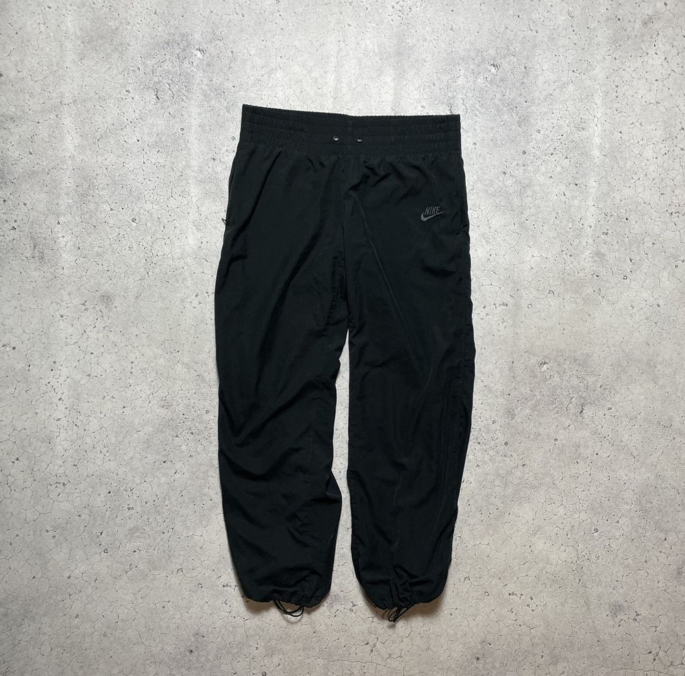 Vintage Nike Track Pants Drill Y2K Swoosh Hype Black | eBay