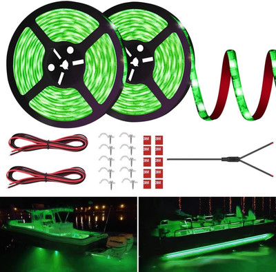 LED Boat Strip Lights 32.8FT Marine Pontoon Led Lights Waterproof Boat Light