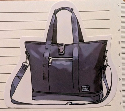 Aufkleber Sticker Kaukko Tasche Bag Blau Grau 