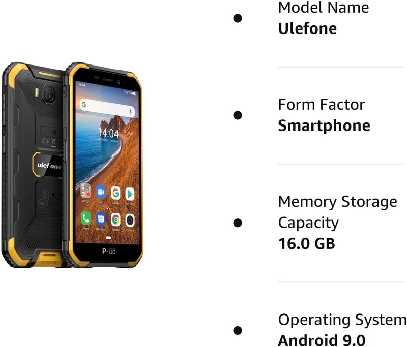 Rugged Smartphone Unlocked, Armor X6 (2022) IP68 Waterproof Cell Phone, 5.0 Inch