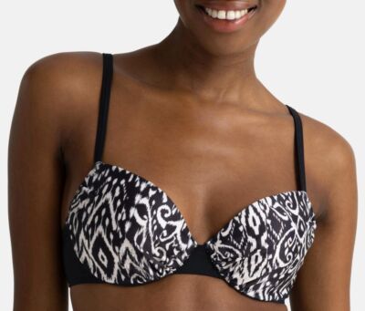 DORINA, Begoro, Bikini-Oberteil mit Bügel, Microfaser, Mustermix schwarz / weiß