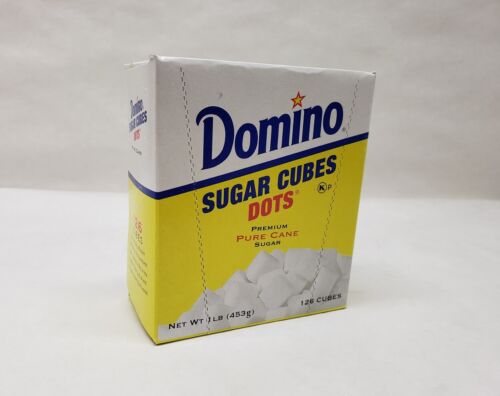 Domino SUGAR CUBES Dots 1 Lb. Premium Pure Cane Sugar Sweetener 126 cubes!