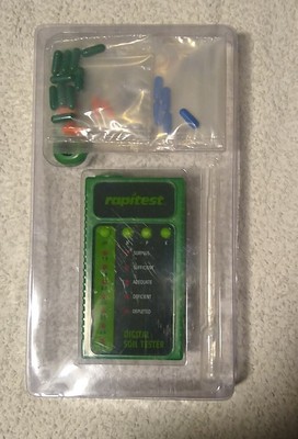 Luster Leaf Rapitest 1605 Digital Soil Test Kit Reads pH Nitrogen Phosph. Potash
