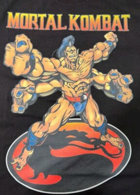 Sealed XXL Deadstockluis Mortal Kombat Goro Shirt W/ Front And Backprint