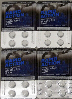 Two Way 2 Way Rapid Action Extreme  Energy Metabolism 4ct 16 pills FREE SHIP