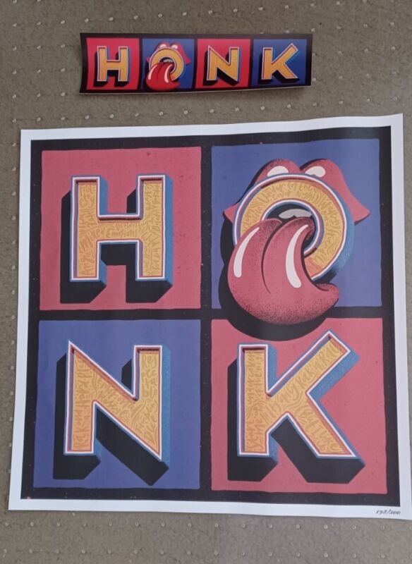Rolling Stones  HONK LITHOGRAPH ONLY 300 SOLD! RARE #198/300